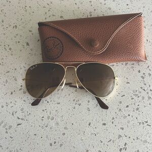 Women’s RayBan aviator sunglasses